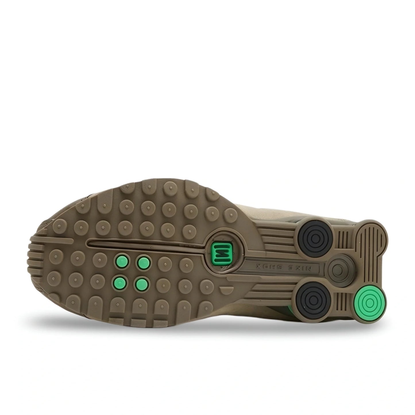 Nike Shox R4 Olive Khaki Green - Men's Premium Cushion Sneakers