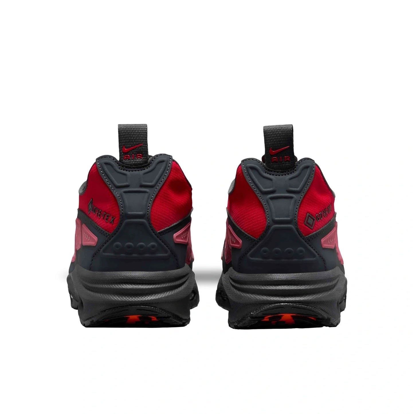 Air Max SNDR GORE-TEX in Hyper Crimson and Smoke Grey.