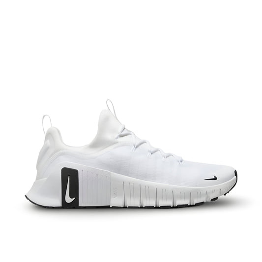 Nike Free Metcon 6 "White/White/Black" Shoes.