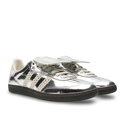 Adidas Samba x Wales Bonner Metallic Silver Sneakers