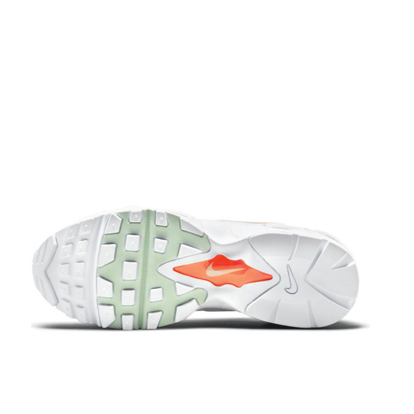 NIKE AIR MAX 96 2 WHITE BRIGHT MANGO WOMENS