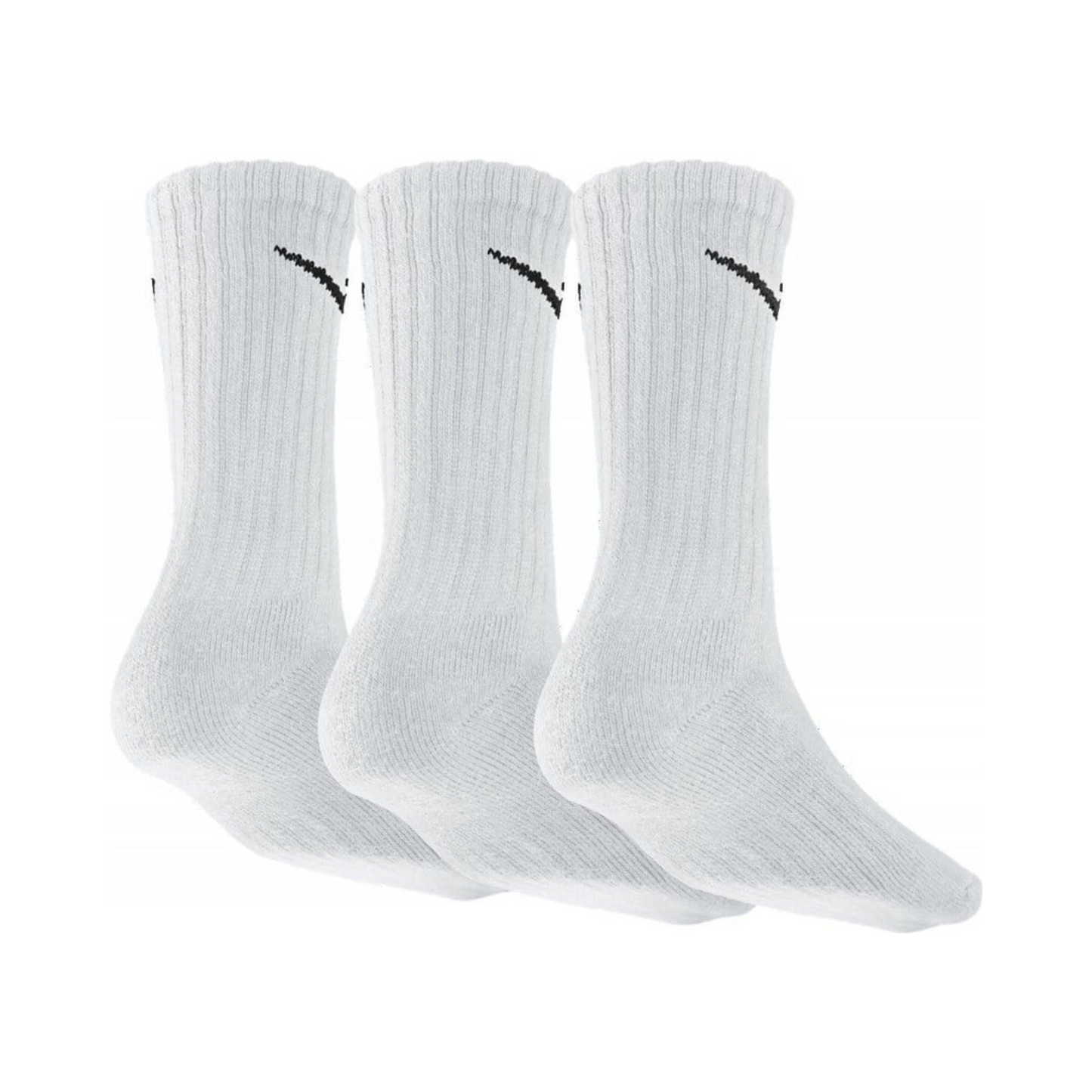 NIKE CUSHIONED CREW SOCKS X3 WHITE